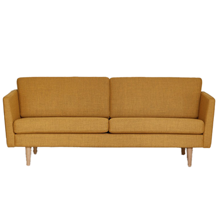 Stouby sofa i karrygul